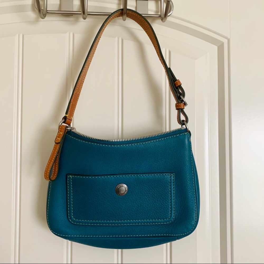 Coach Teal Leather Bag